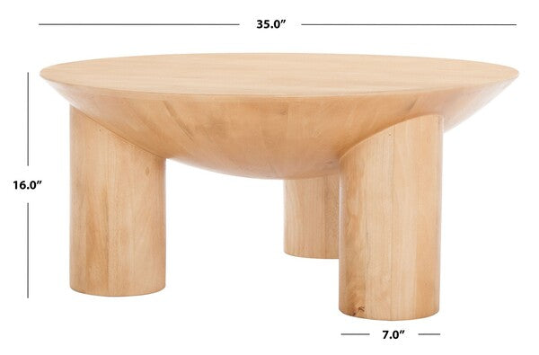 Calhoun Round Wood Coffee Table