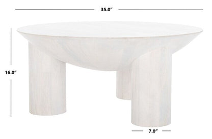 Calhoun Coffee Table in White Wash