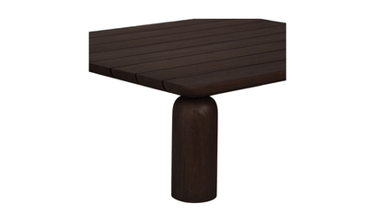 Barclay Teak Outdoor Coffee Table Round Slatted 48