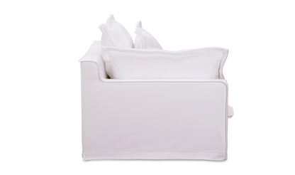 Olivia Corner Sectional – Shell White, Livesmart Fabric