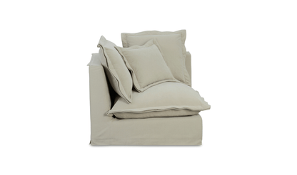 Olivia Corner Sectional in Sand – L-Shaped Modular Sofa