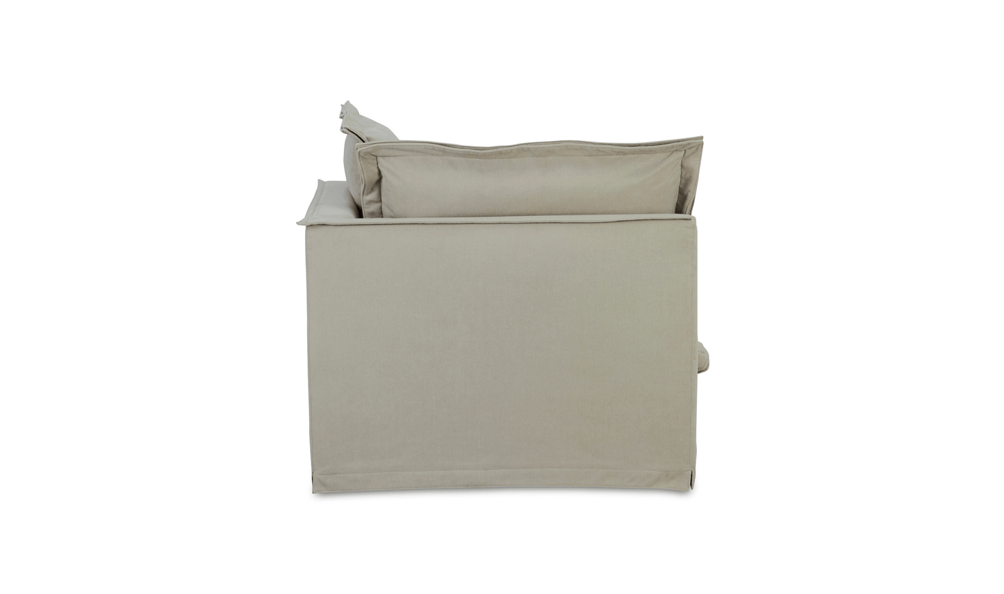 Olivia Corner Sectional in Sand – L-Shaped Modular Sofa