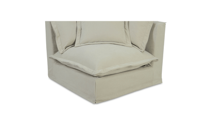 Olivia Corner Sectional in Sand – L-Shaped Modular Sofa