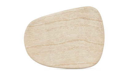 Warby Faux Travertine Outdoor Coffee Table Cement 55