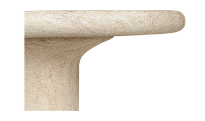 Warby Outdoor Dining Table – Faux Travertine Concrete